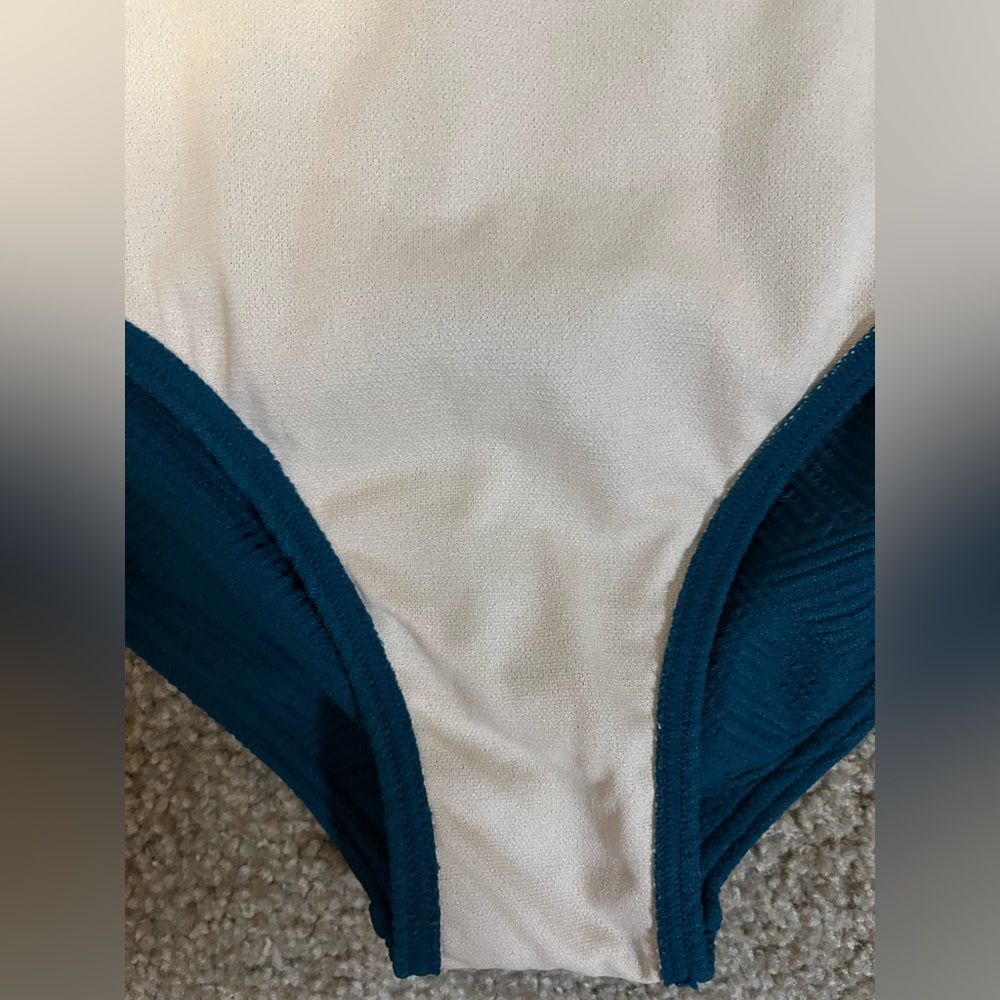 Aquamore Chlorine Resistant Deep Ocean High Neck One-Piece size 8 - Picture 13 of 16